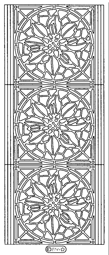 Starform Peel Off Sticker - Rose Window