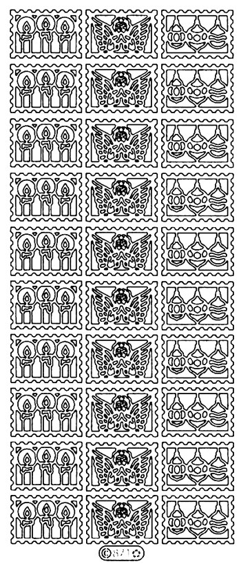 Starform Peel Off Sticker - Christmas Stamps
