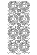 Starform Peel Off Outline Sticker - Heart Wreath Starform Peel Off Outline Sticker - Heart Wreath