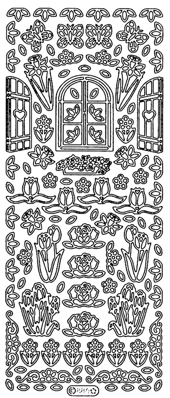 Starform Peel Off Sticker - Small Assorted Flowers