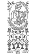 Starform Peel Off Outline Sticker - Communion Boy Starform Peel Off Outline Sticker - Communion Boy