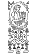 Starform Peel Off Outline Sticker - Communion Girl Starform Peel Off Outline Sticker - Communion Girl