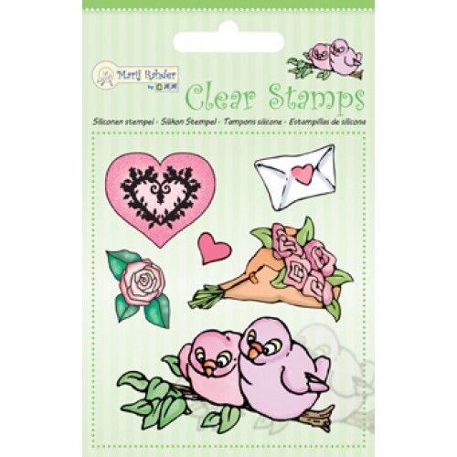 Marij Rahder Clear Stamps Birds (6pcs)