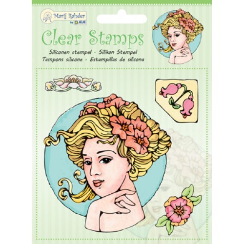 Marij Rahder Clear Stamps At Nouveau (4pcs)