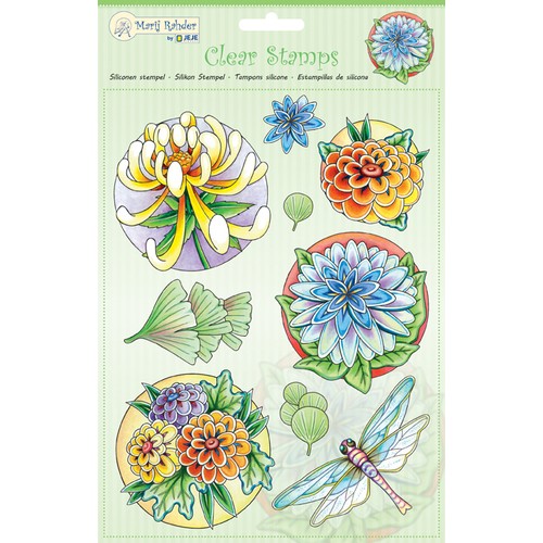 Marij Rahder Clear Stamps Flowers (9pcs)