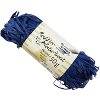 Raffia Naturbast Ultramarin - Blue 50g Raffia Naturbast Ultramarin - Blue 50g