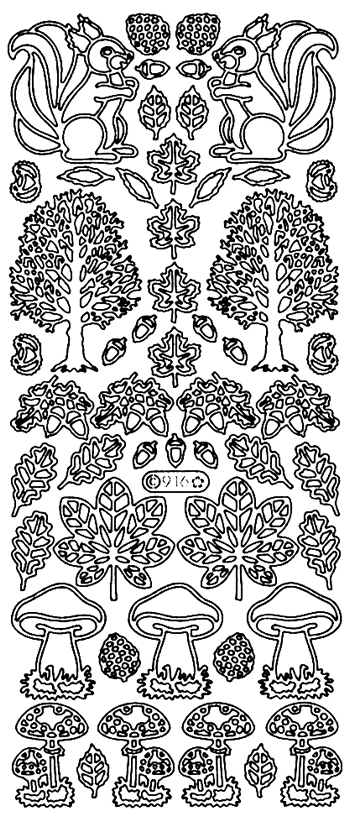 Starform Peel Off Sticker - Woodland