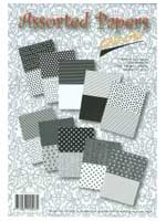 Assorted Papers - Black / White  Clearance