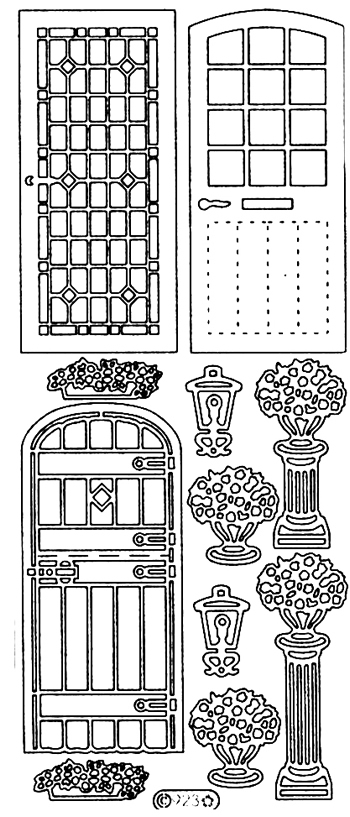 Starform Peel Off Outline Sticker - Doors 3