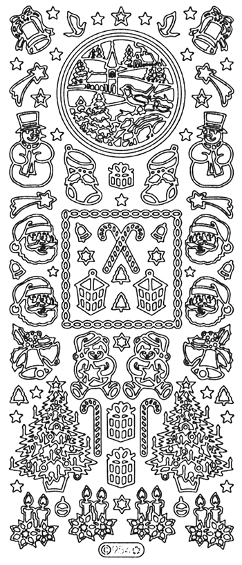Starform Peel Off Sticker - Small Assorted Christmas