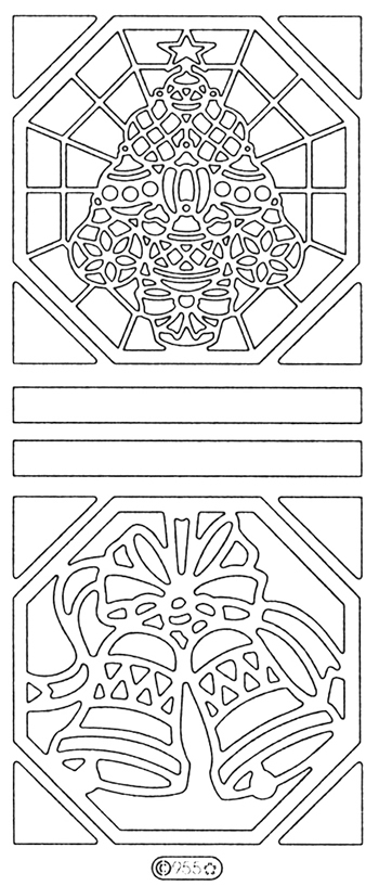 Starform Peel Off Sticker - Trees and Bells in Frames