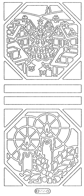 Starform Peel Off Sticker - Candle and Scene in Frames