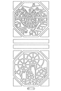 Starform Peel Off Sticker - Candle and Scene in Frames