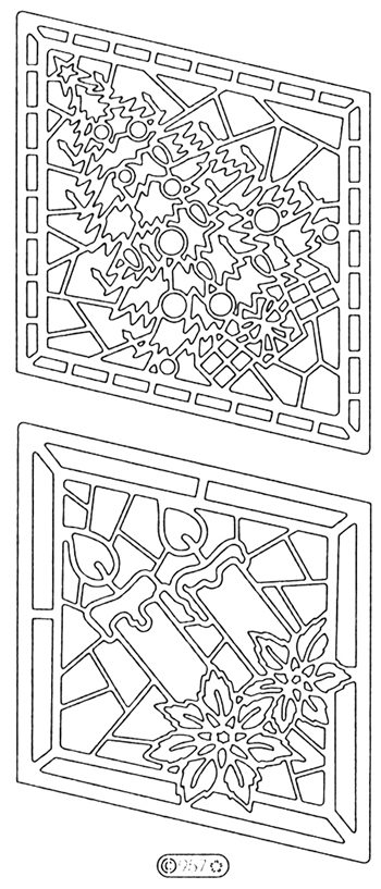 Starform Peel Off Sticker - Christmas Tree & Candles in Frames