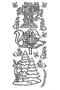 Starform Peel Off Sticker - Christmas Wildlife