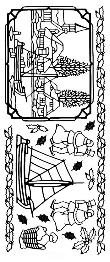 Starform Peel Off Sticker - Christmas Scene
