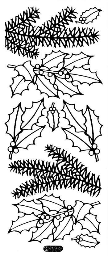 Starform Peel Off Sticker - Large Holly