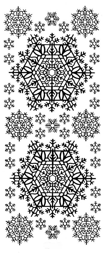 Starform Peel Off Sticker - Snowflakes