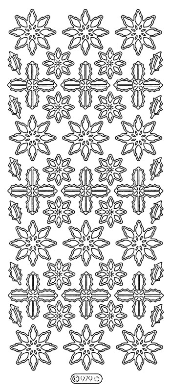 Starform Peel Off Sticker - Christmas Flowers