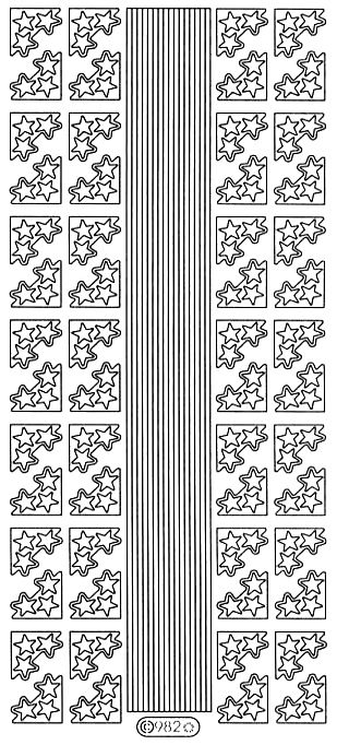 Starform Peel Off Sticker - Star Corners & Borders