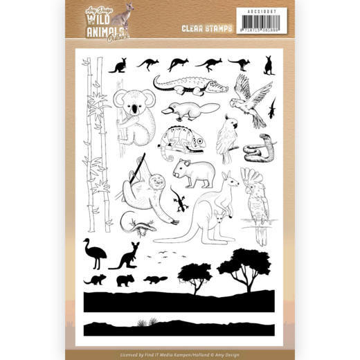 Amy Design Wild Animals Outback Clear Stamp