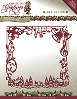 Amy Design Christmas Greetings Cutting Die - Christmas Greetings Frame