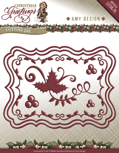 Amy Design Christmas Greetings Cutting Die - Christmas Card Set