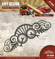 Amy Design Vintage Vehicles Cutting Die - Tool Border