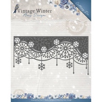 Amy Design Vintage Winter Cutting Dies - Snowflake Swirl Edge