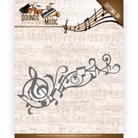 Amy Design Sounds of Music Cutting Die - Music Swirl