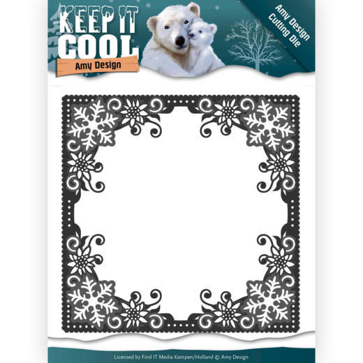 Amy Design Keep it Cool Cutting Die - Cool Square Frame 