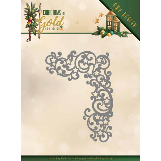 Amy Design Christmas in Gold Cutting Die - Golden Corner