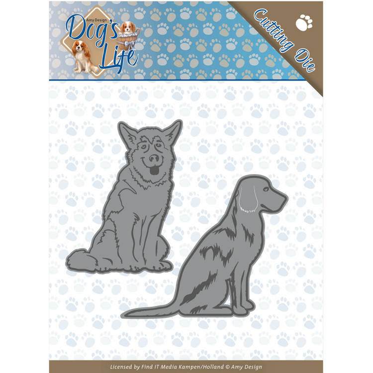 Amy Design Dog's Life Cutting Die - Sitting Dogs