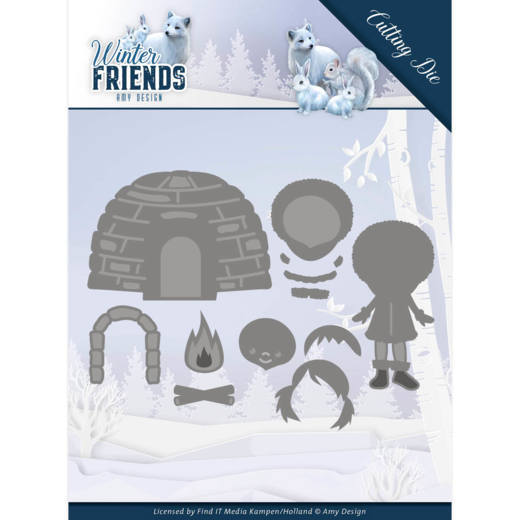 Amy Designs Winter Friends Cutting Die - Eskimo