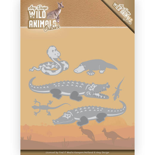 Amy Design Wild Animals Outback Cutting Die - Crocodile