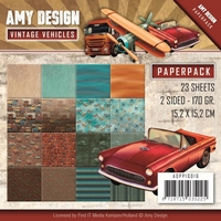 Amy Design Vintage Vehicles Paper Pack - Vintage Vehicles