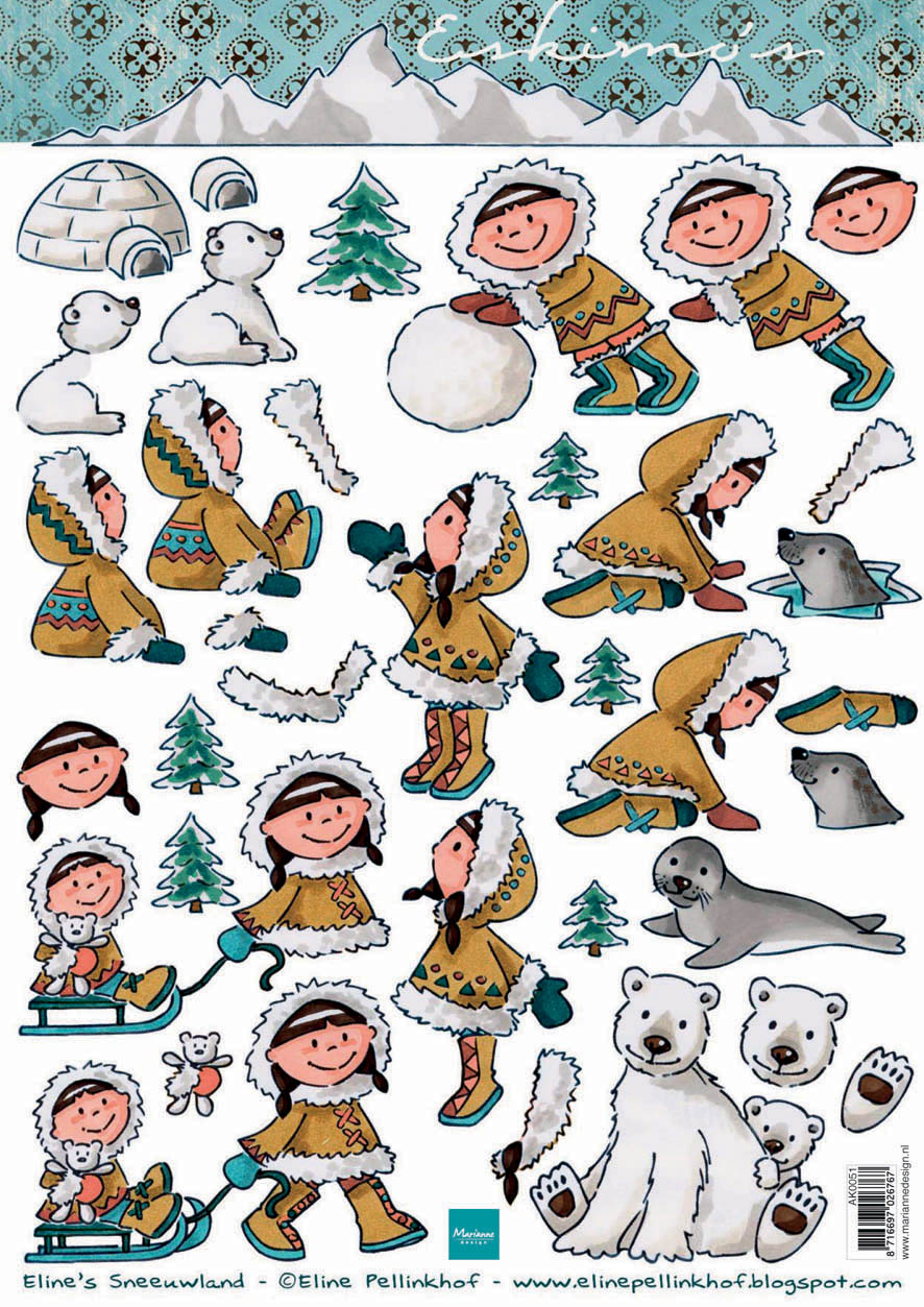 Marianne Design - Design Sheets - Eskimos 1