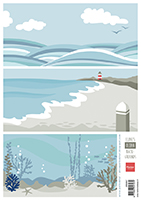 Marianne Design Decoupage - Eline's Backgrounds Ocean