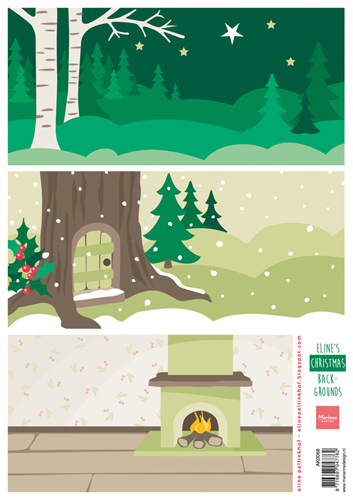 Marianne Design Decoupage - Eline's Christmas Backgrounds