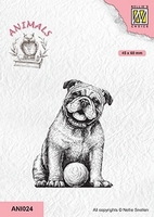 Nellie Snellen Clear Stamp Animals - Dog with Ball