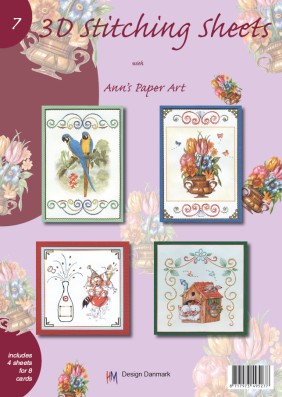 Ann's Paper Art 3D Stitching Sheets Booklet 7
