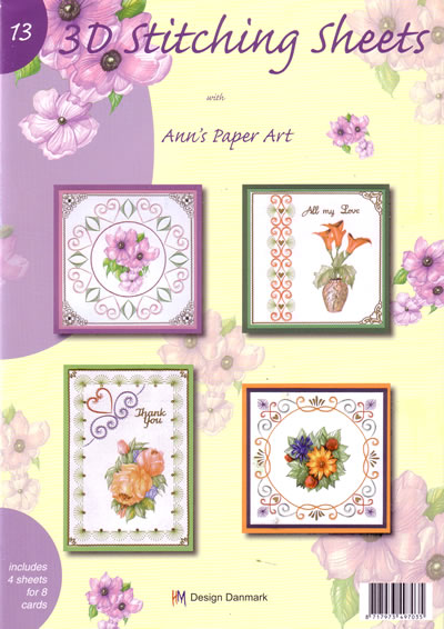 Ann's Paper Art 3D Stitching Sheets Booklet 13
