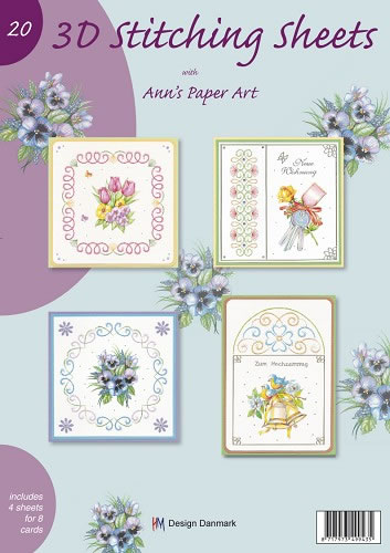 Ann's Paper Art 3D Stitching Sheets Booklet 20