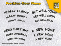 Nellie Snellen Precision Clear Stamps - English Texts-1 Nellie Snellen Precision Clear Stamps - English Texts-1