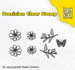 Nellie Snellen Precision Clear Stamp Nature - Anemone Nellie Snellen Precision Clear Stamp Nature - Anemone