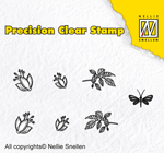 Nellie Snellen Precision Clear Stamp Nature - Fuchsia