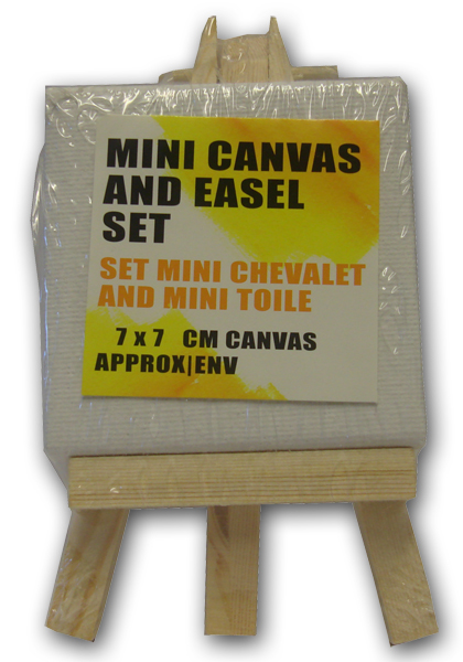 Mini Canvas and Easel set 7 x 7cm