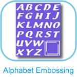 Alphabet Embossing Templates