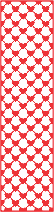SALE Cheery Lynn Designs Dies - Mesh Hearts (Vertical) Borders