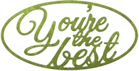 75% OFF  Cheery Lynn Designs Dies - Youre the Best Oval